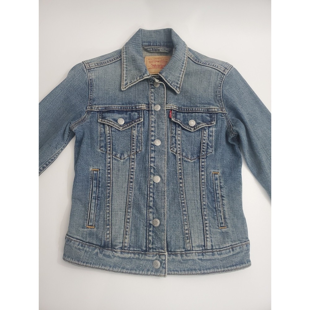 Levi's Women's Long Sleeve Snap Up 2 Pocket Jean Jacket, S